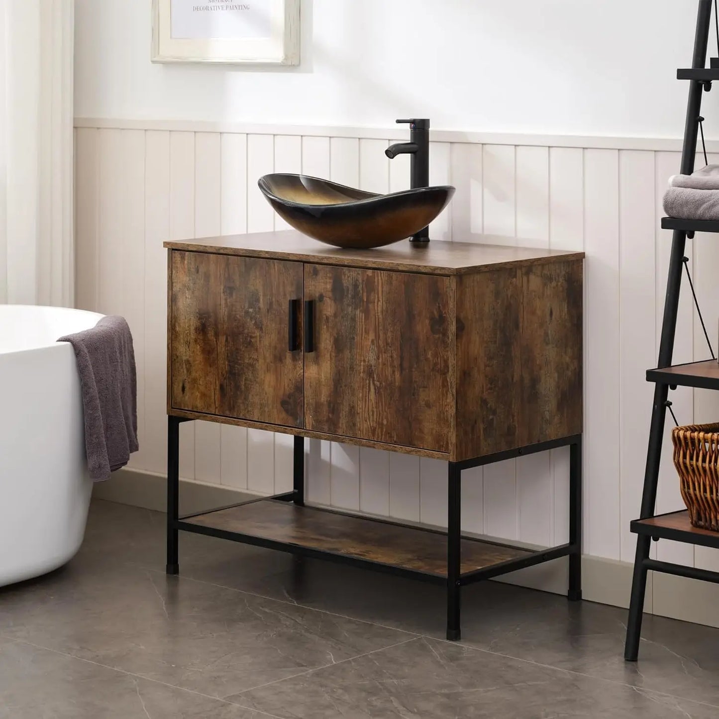 Rustic Bathroom Vanity with Sink