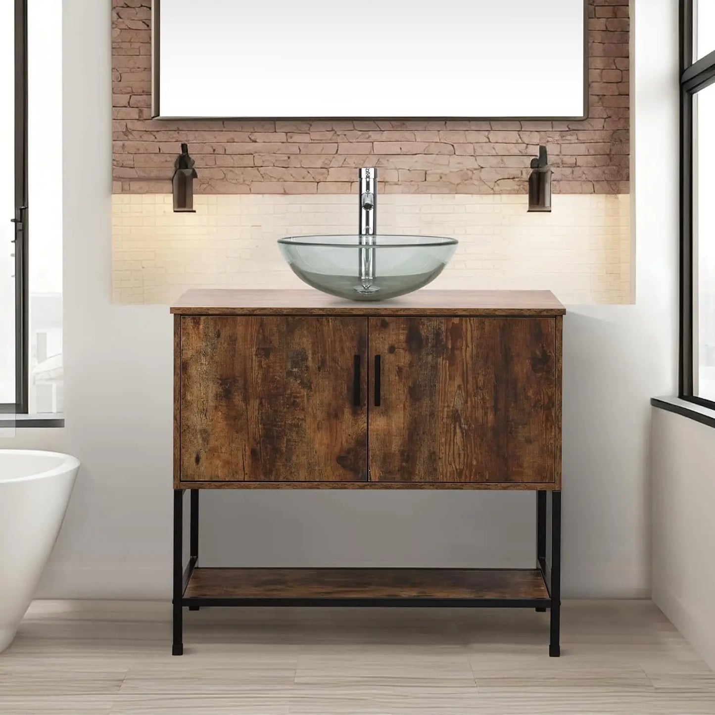 Rustic Bathroom Vanity with Sink