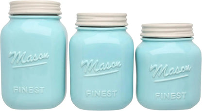 Farmhouse Ceramic Kitchen Canister Set