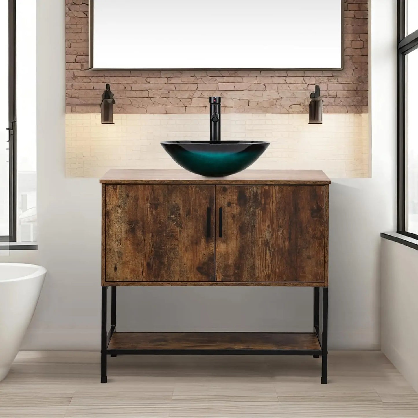 Rustic Bathroom Vanity with Sink