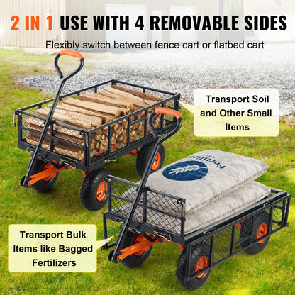 Garden Cart Metal  Dump Cart