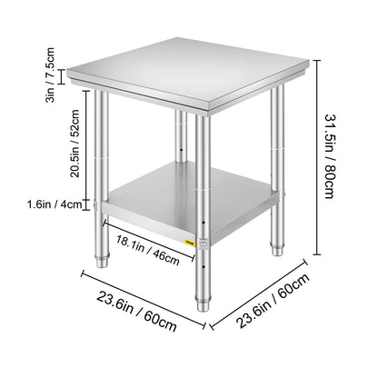Stainless steel  Kitchen Worktable