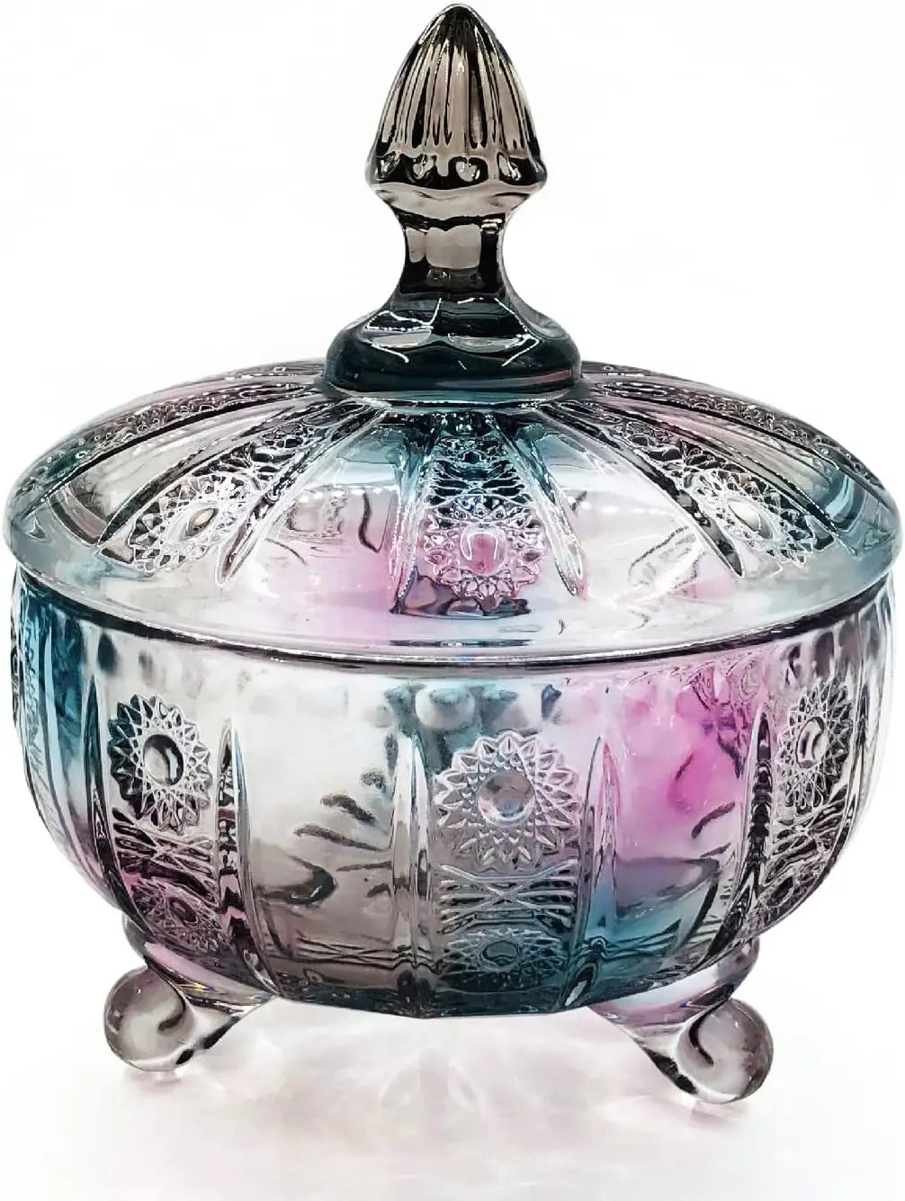 Glass Candy Dish with Lid