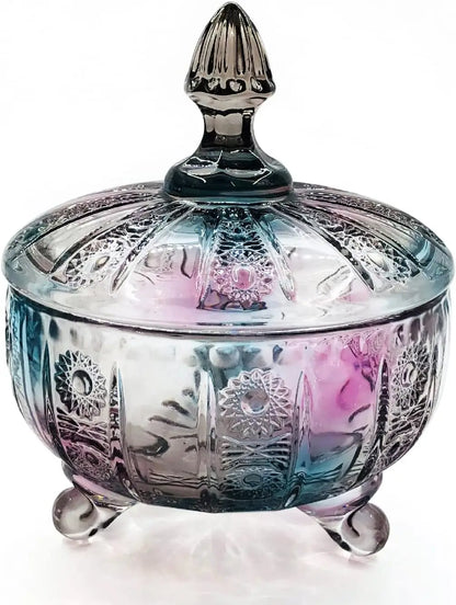 Glass Candy Dish with Lid