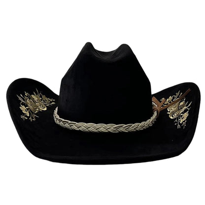 Unisex Cowboy Hat with Wide Brim