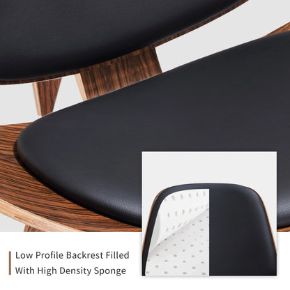 Solid Wood Three-Legged Chair