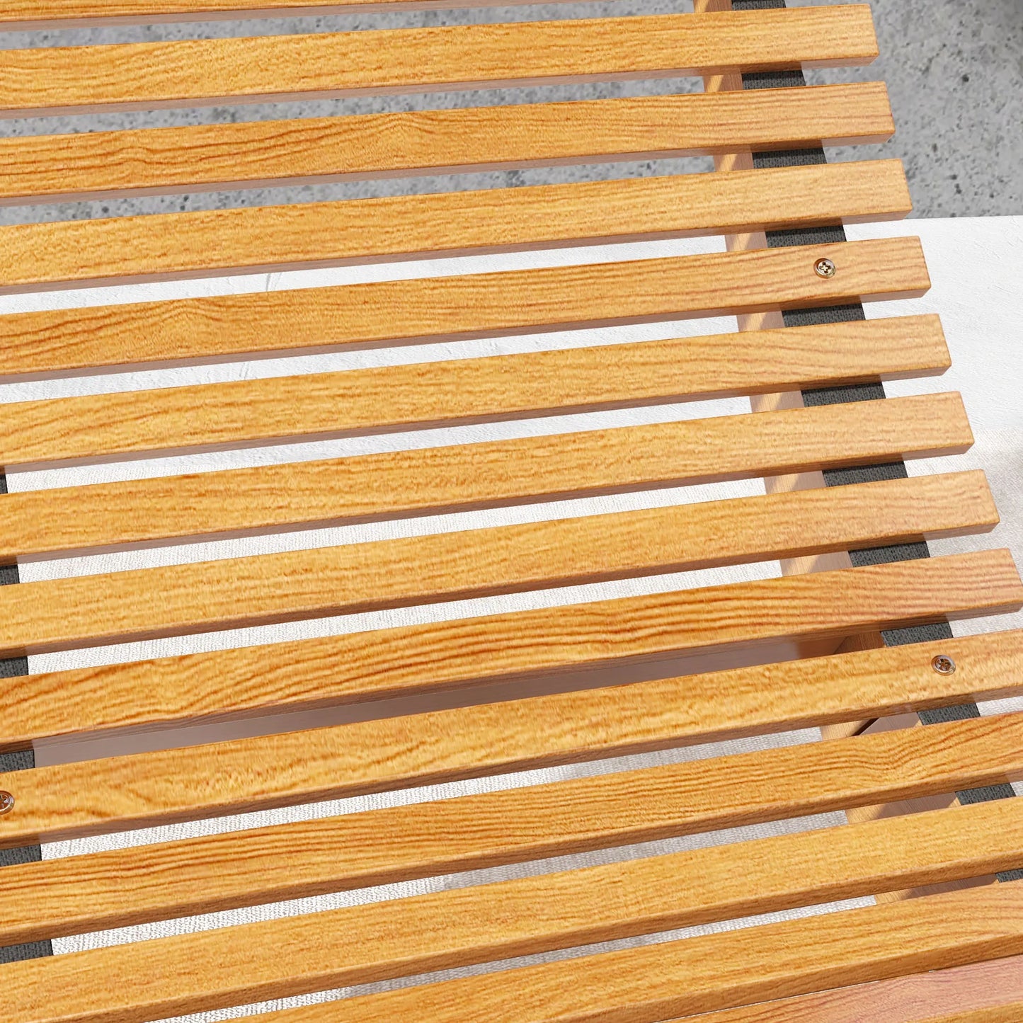 Outdoor Rocking Chair W/Teak Slatted Sea