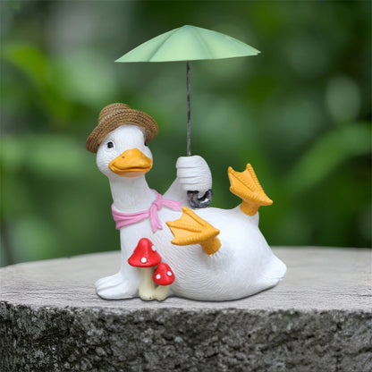 Outdoor Swan Resin Sculpture