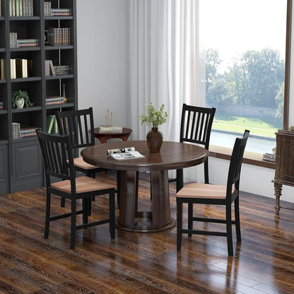 Wooden Farmhouse Dining Chairs Set of 4