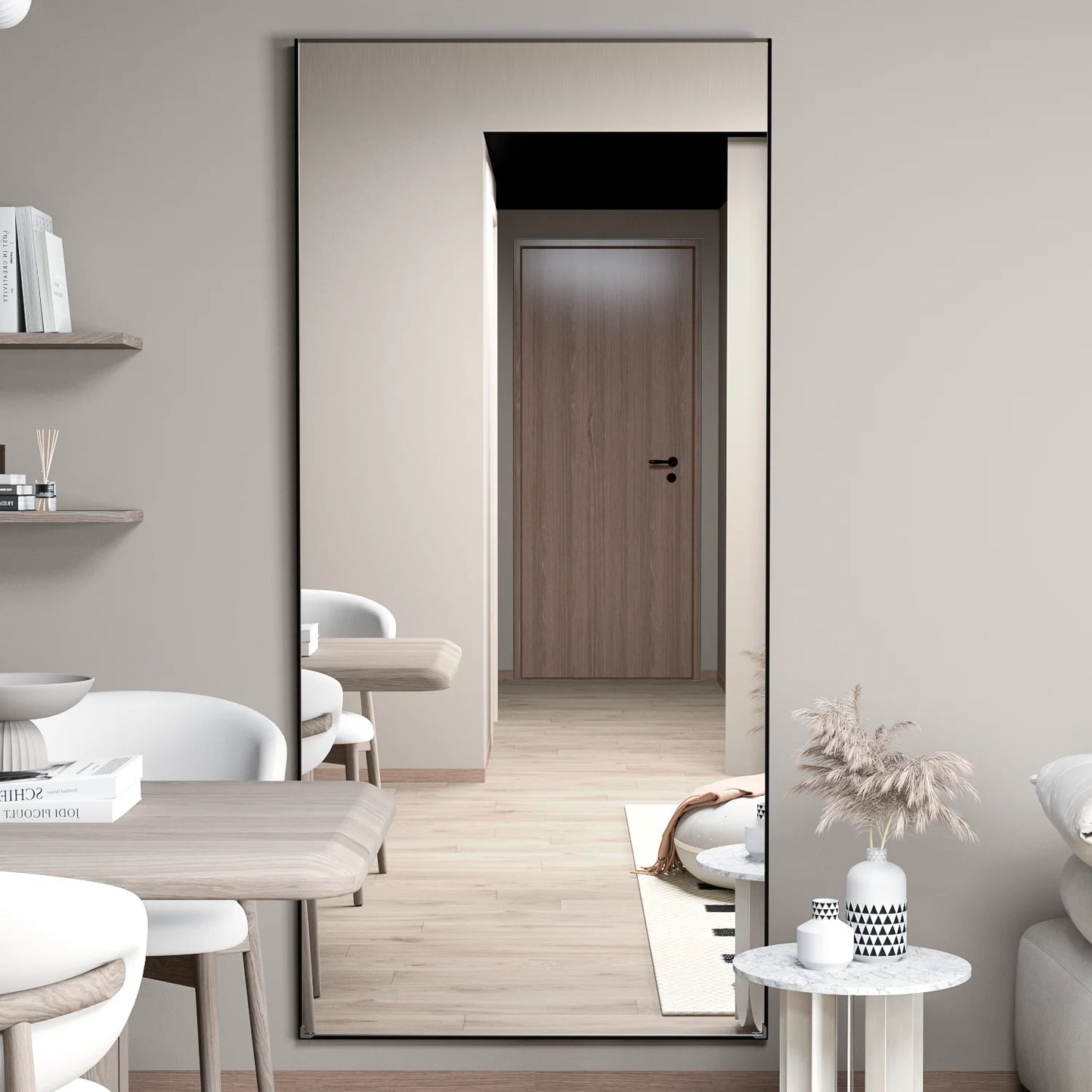 Metal Frame Standing Full Length Mirror