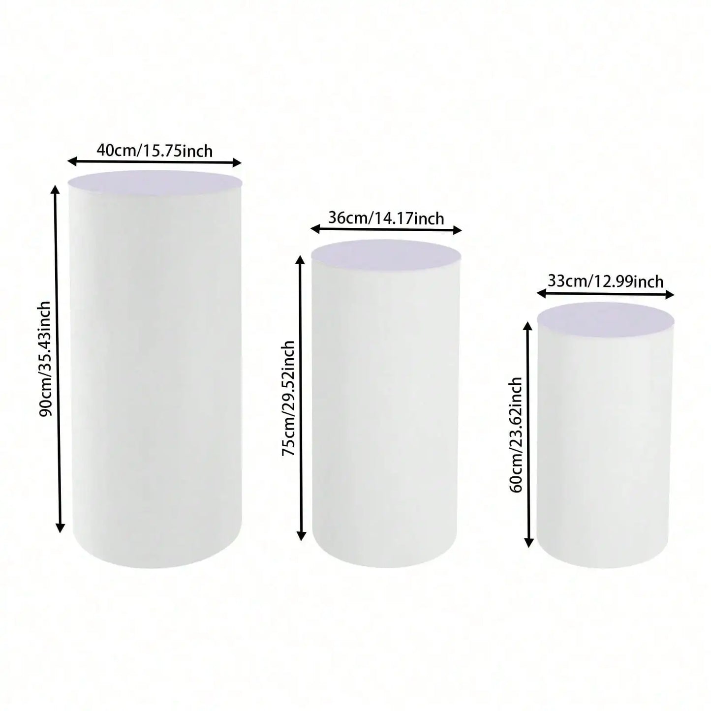 Round Cylinder Pedestal Stands