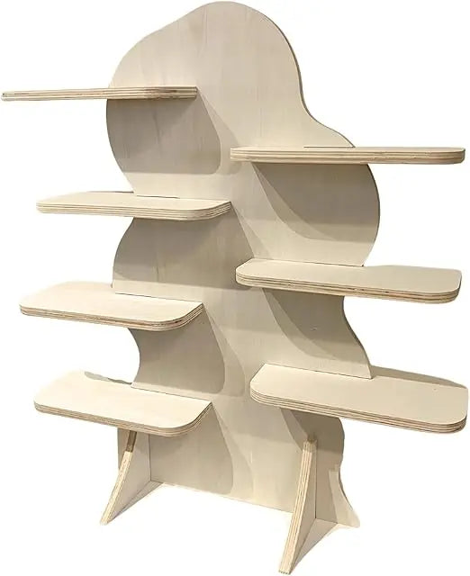 Natural Wood Display Shelf
