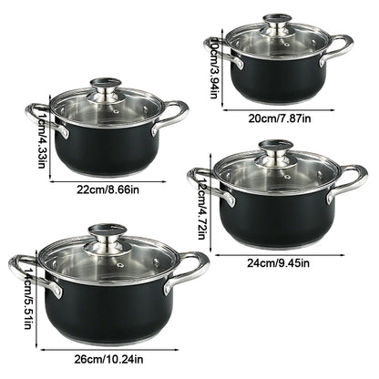 Farmhouse Stainless Steel Cookware Set