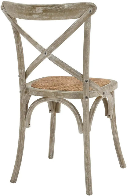 Gray Rustic Farmhouse Dining Chair