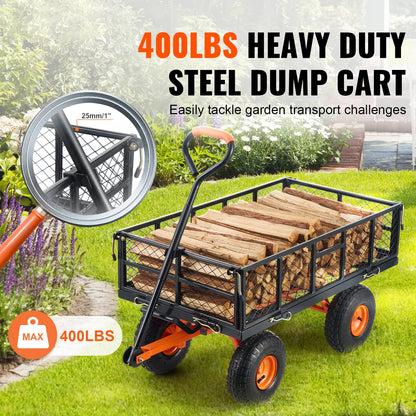 Garden Cart Metal  Dump Cart