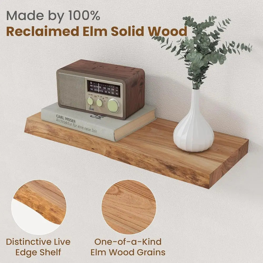 Rustic Floating Shelves Set
