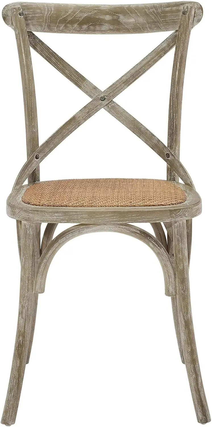 Gray Rustic Farmhouse Dining Chair