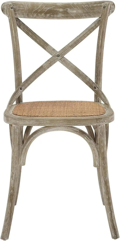 Gray Rustic Farmhouse Dining Chair