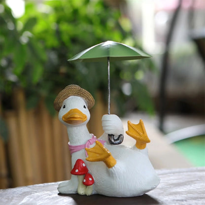 Outdoor Swan Resin Sculpture