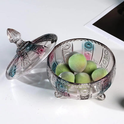 Glass Candy Dish with Lid