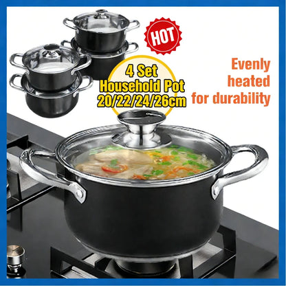 Farmhouse Stainless Steel Cookware Set