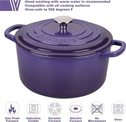 Enameled Cast Iron Dutch Oven with Lid