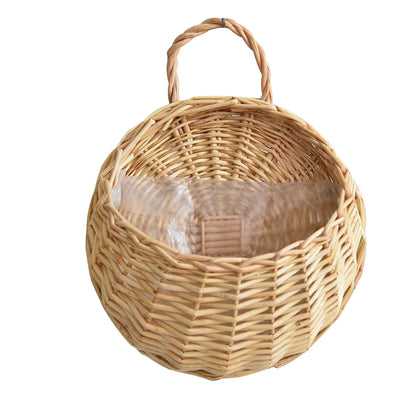 Rustic Flower Pot Basket Wicker Storage Container