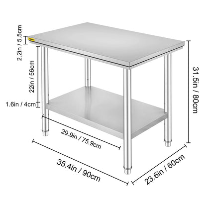 Stainless steel  Kitchen Worktable