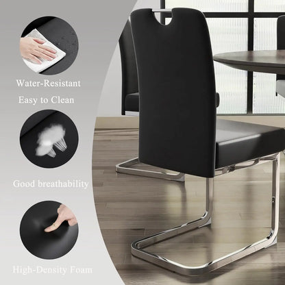 High Back Chairs Set of 4