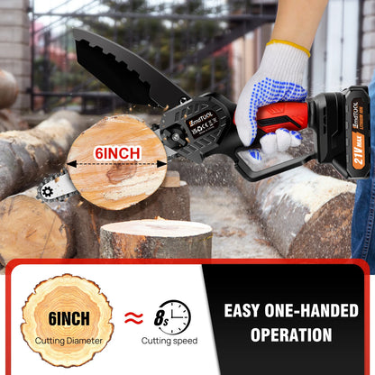 Mini Chainsaw 6 inch Cordless