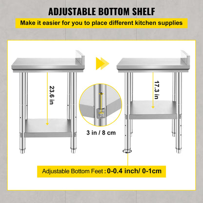 Stainless steel  Kitchen Worktable